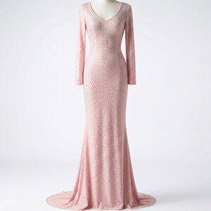 💎Couture Luxury Designer Swarovski Crystals Embroidery Evening Party Gown Dress